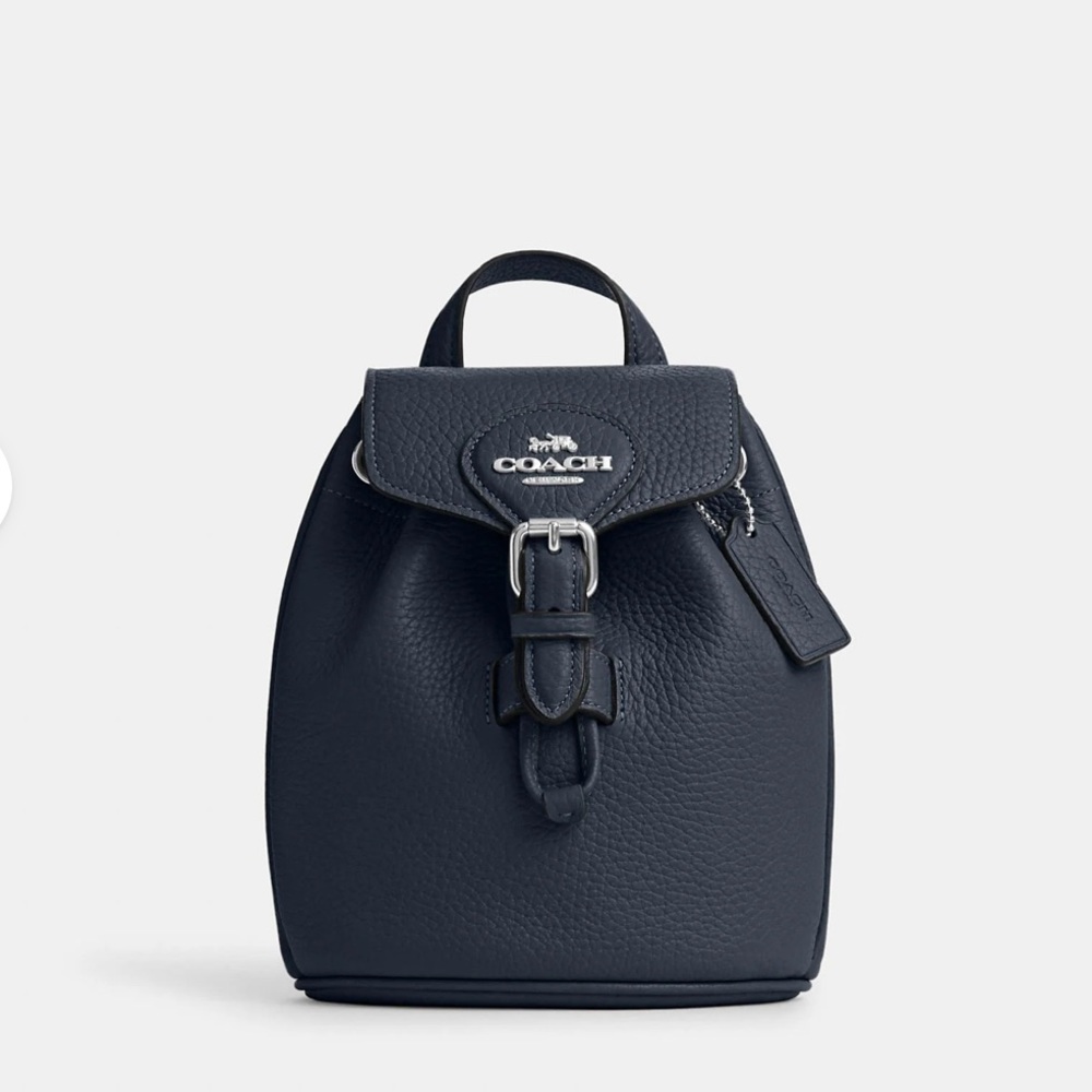 Coach CL408 Leather Amelia Backpack Messenger Small Handbag Denim Sling Bag